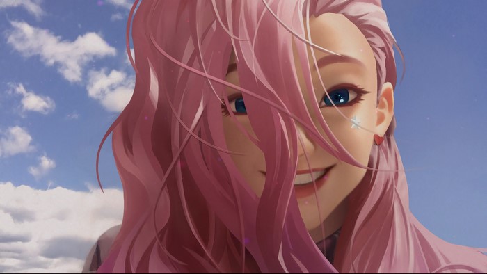 Seraphine from League of Legends smiling