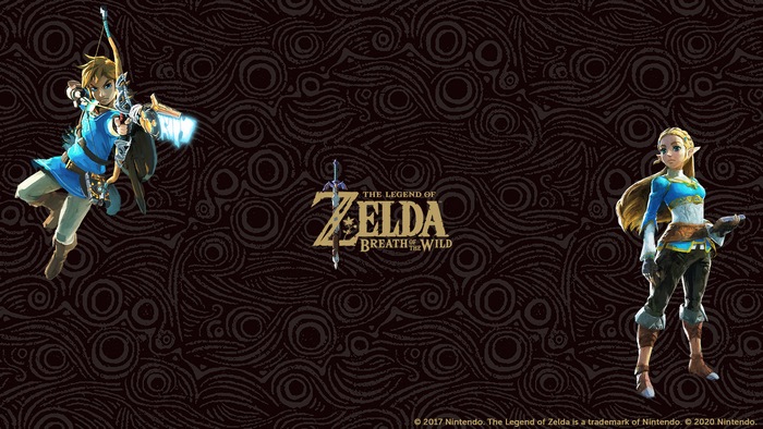 The Legend of Zelda: Breath of the Wild Link and Zelda