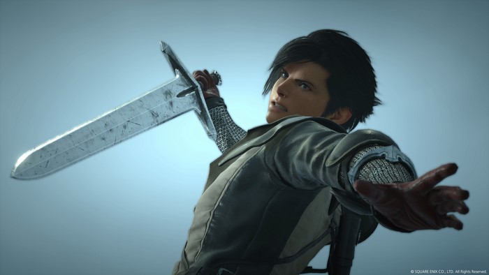 Clive Rosfield from Final Fantasy XVI holding a sword