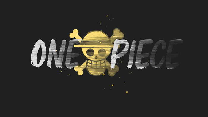One Piece Jolly Roger Grunge Logo