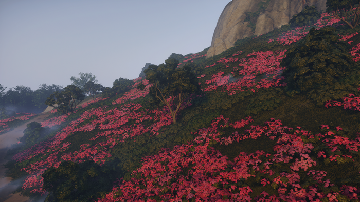 Ghost of Tsushima video game landscape
