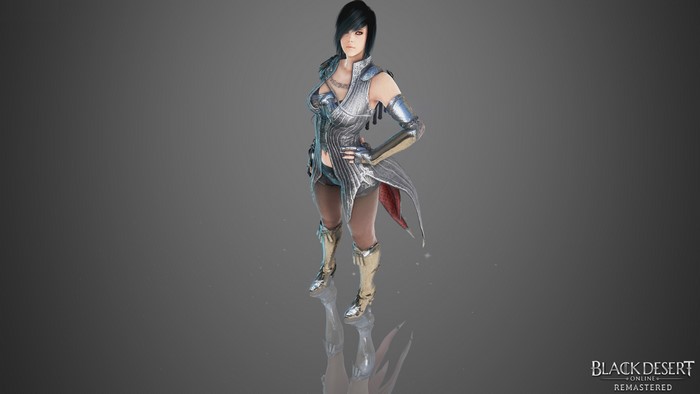 Woman in Black Desert Online Remastered
