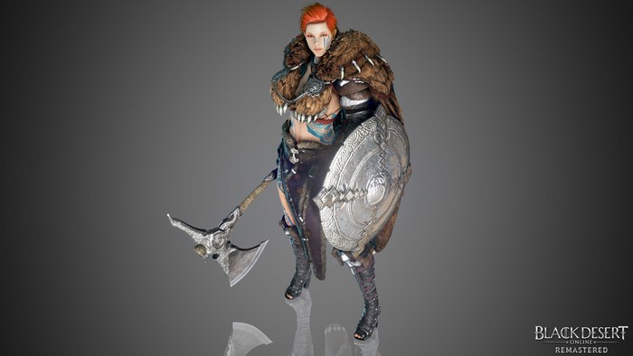 Valkyrie Warrior with Axe and Shield from Black Desert Online
