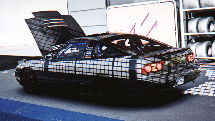 Nissan 240SX drift car in Assetto Corsa