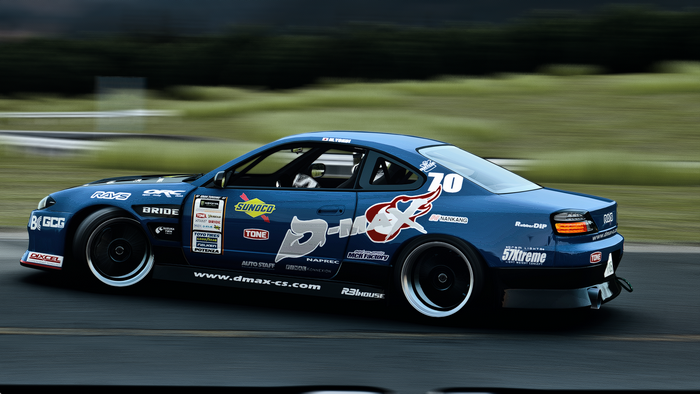Nissan Silvia S15 D-Max drift car in Assetto Corsa