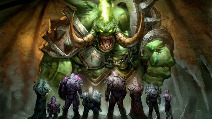 Demon Lord and Heroes from World of Warcraft