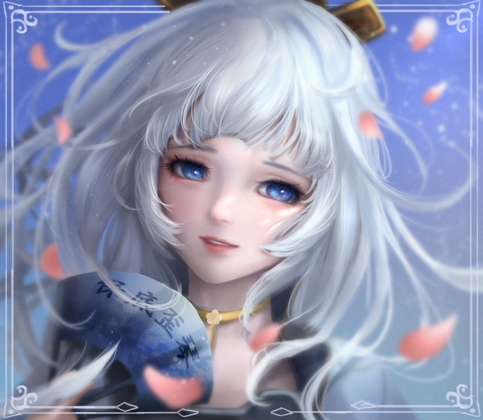 Kamisato Ayaka Genshin Impact Anime Art