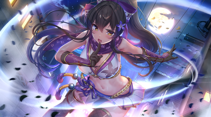 Ninja Girl with Yellow Eyes from NinNinDays