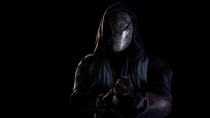 The Legion from Dead by Daylight holding a knife