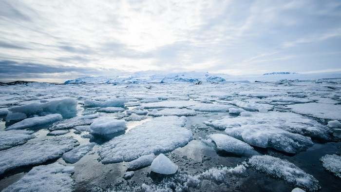 4K Jökulsárlón Glacier Lagoon in Iceland