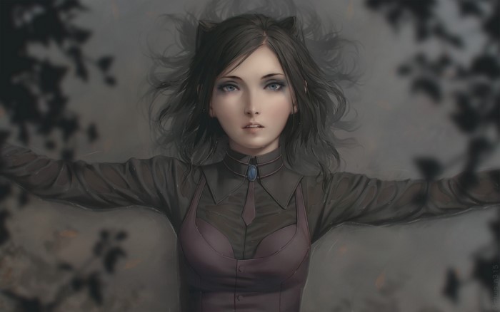 Re-l Mayer from Ergo Proxy lying on back