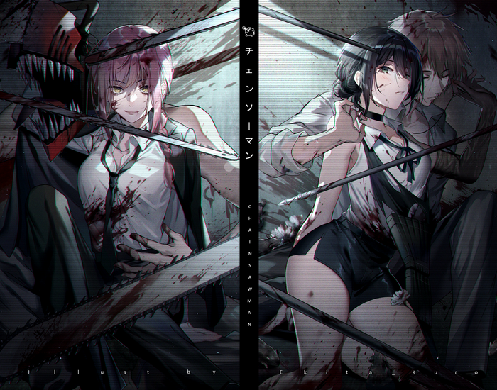 Makima and Power from Chainsaw Man