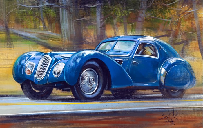 1939 Talbo-Lago 150 by Aleksandr Sidelnikov