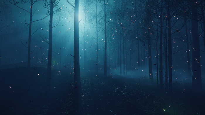 Ghost of Tsushima video game forest scene