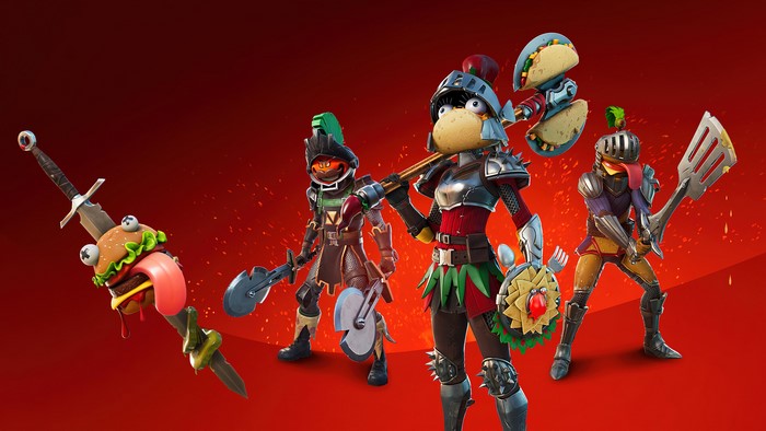 Fortnite Knights of the Food Court Skins and Gear