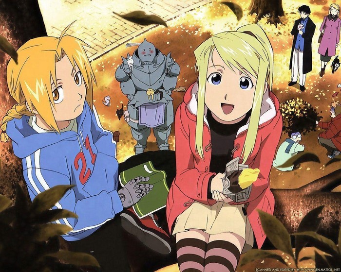 Winry Rockbell and Edward Elric from Fullmetal Alchemist