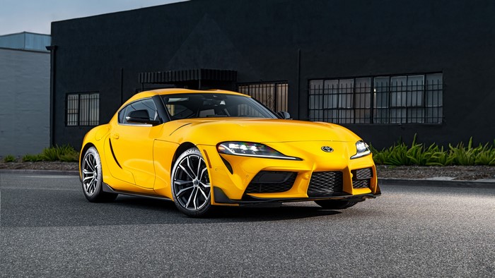 4K Yellow Toyota Supra MK5
