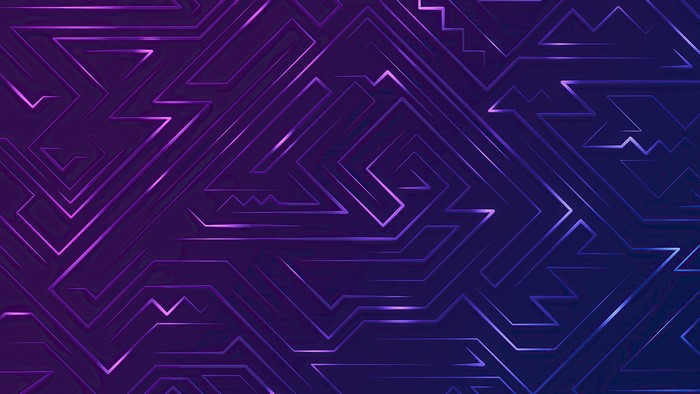 Abstract 3D Geometric Pattern in Purple