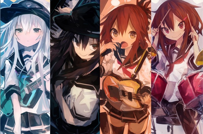 4 girls from Kantai Collection