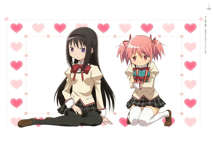 Homura and Madoka from Mahou Shoujo Madoka Magica