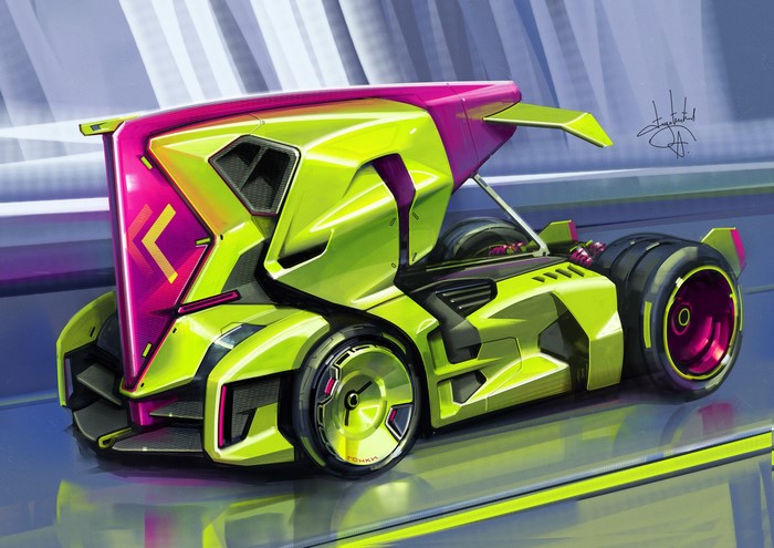 Concept racing truck by Aleksandr Sidelnikov