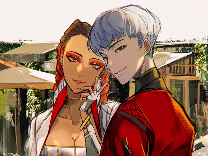 Valkyrie and Loba from Apex Legends
