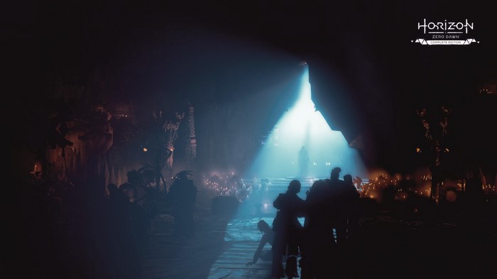Horizon Zero Dawn Complete Edition cave scene