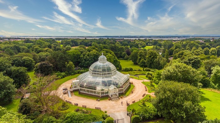 Victorian Glasshouse in a Park, Liverpool, England