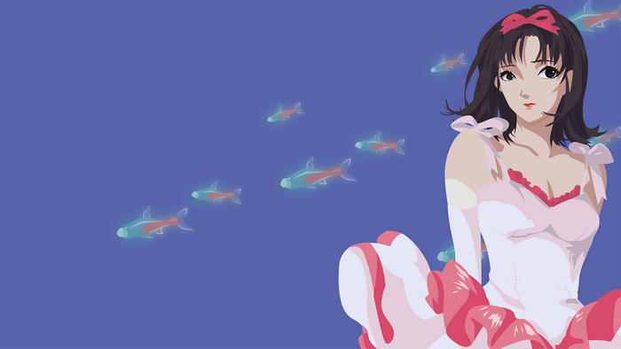 Mima Kirigoe from Perfect Blue with fish