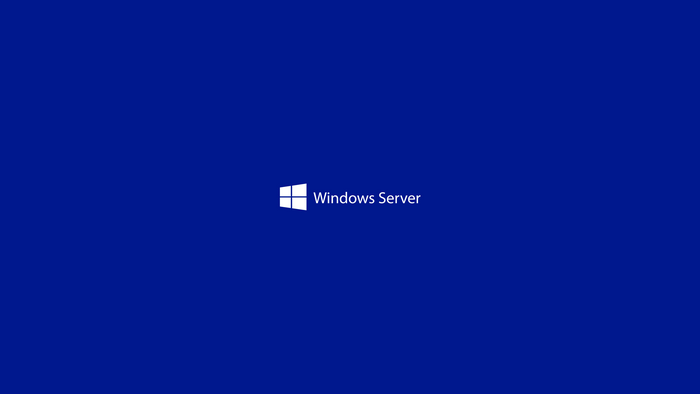 Windows Server logo on blue background