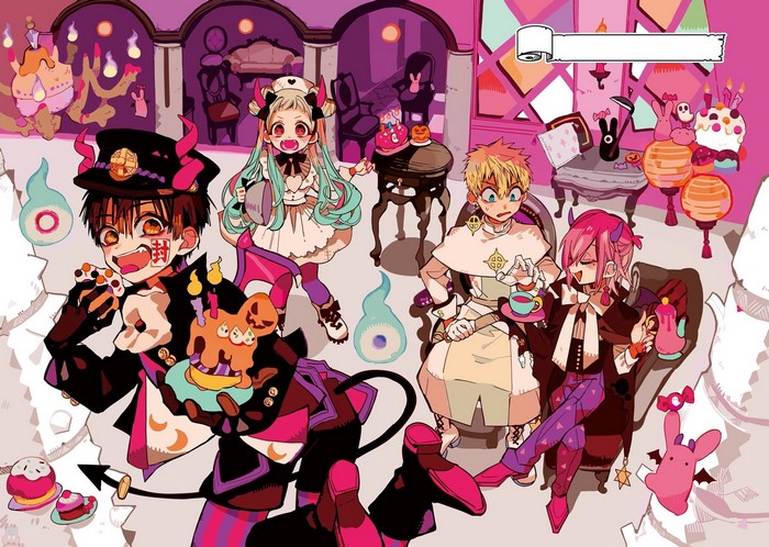 Jibaku Shounen Hanako-kun Characters Halloween Party