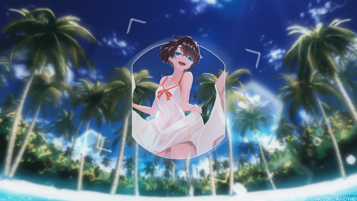 4K Oozora Subaru from Hololive in a sun dress