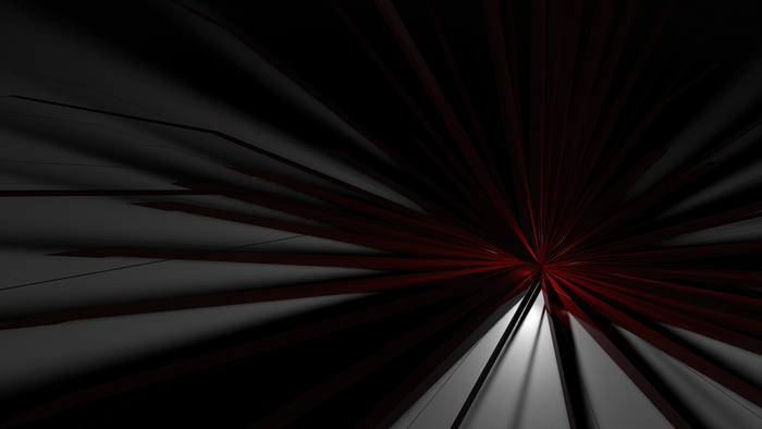 Abstract Red and Black Digital Art