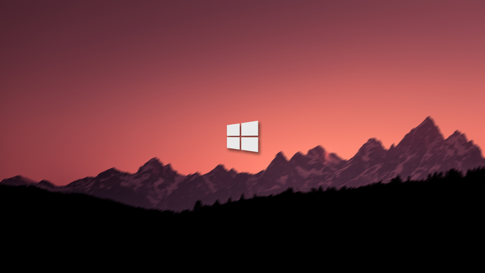 4K, mountains, operating system, blurred, Microsoft Windows, landscape ...