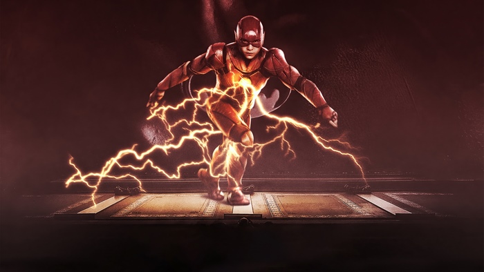 The Flash Barry Allen Lightning 4K