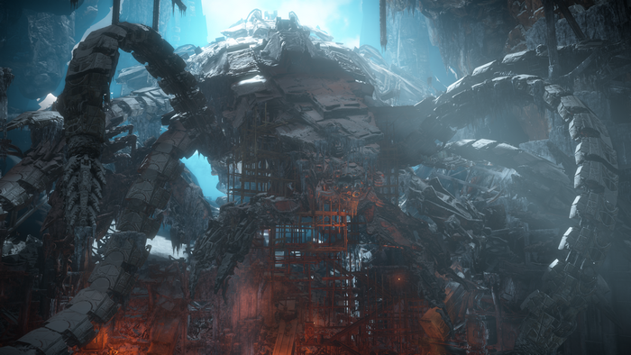 4K Horizon Zero Dawn bunker robotics