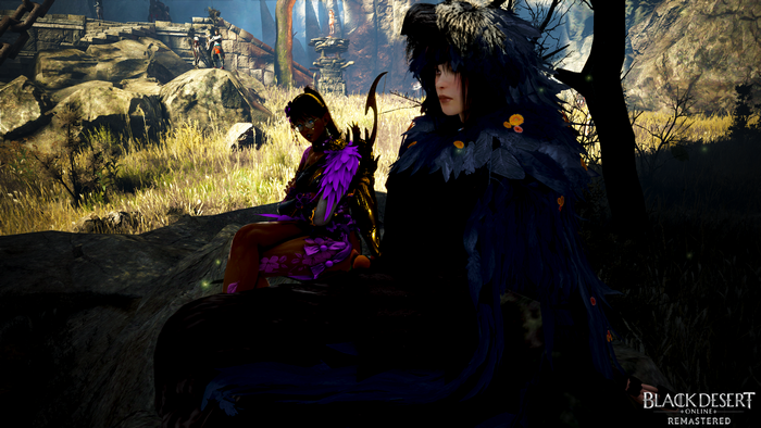 Two female characters in Black Desert Online