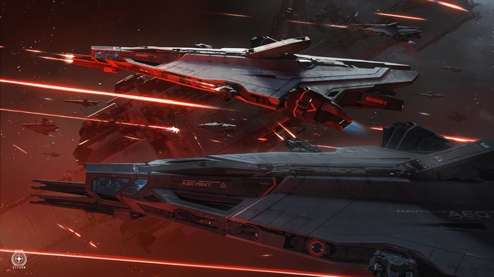 Star Citizen: Aegis Nautilus Space Battle 4K