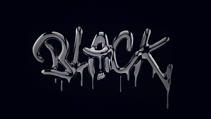 Black text by Alexis Persani