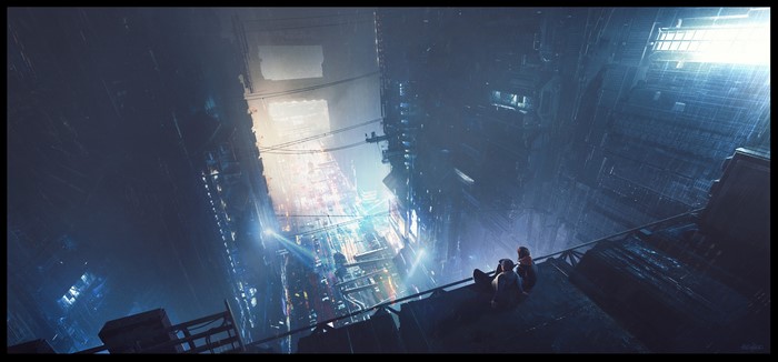 4K Science Fiction Futuristic City Artwork