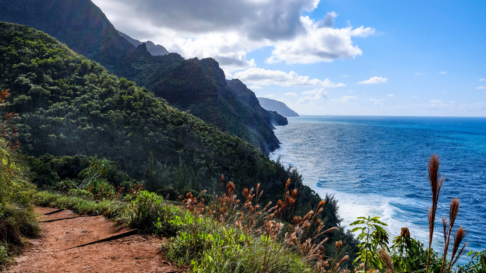 Na Pali Coast Trail, Kauai, Hawaii