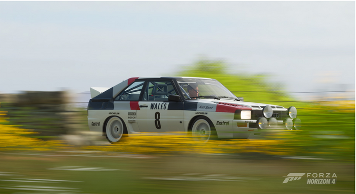 Audi Sport Quattro rally car in Forza Horizon 4