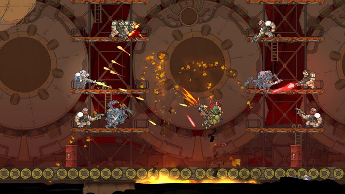 Warhammer 40K: Shootas, Blood and Teef characters in combat