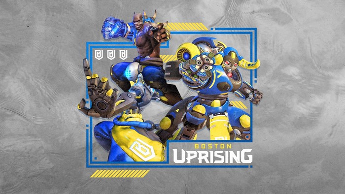 Boston Uprising Orisa and Doomfist from Overwatch