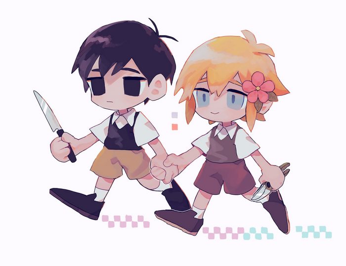 Chibi Basil and Sunny from Omori