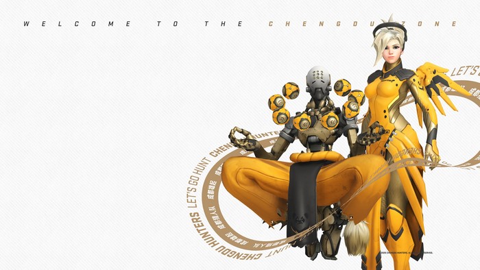 Mercy and Zenyatta from Overwatch League Chengdu