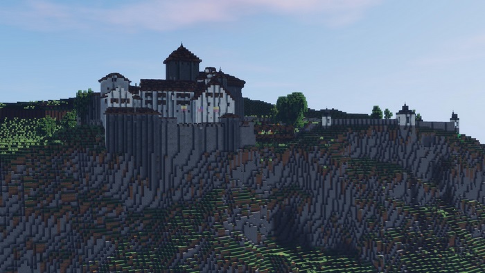 Vaduz Castle on a steep cliffside