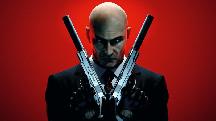 Agent 47 from Hitman with dual pistols
