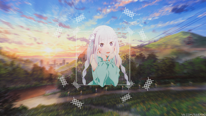 Emilia from Re:Zero Kara Hajimeru Isekai Seikatsu 4K