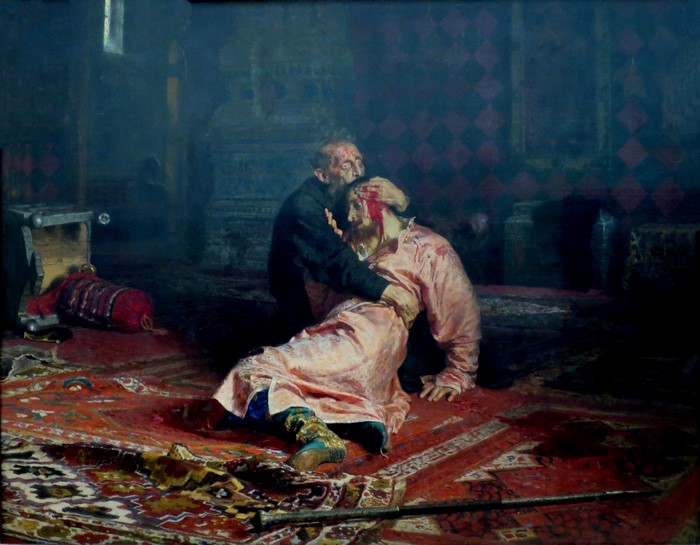 Ivan the Terrible and His Son Ivan by Ilya Repin